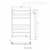 Полотенцесушитель водяной Stinox PRESTIGE 500x800 (хром глянец)