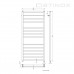 Полотенцесушитель водяной Stinox QUATRO LUXE 500x1200