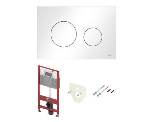 Инсталляции TECEbase для подвесного унитаза с кнопкой TECEloop белый матовый 9400401+ 9240926