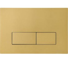 Металлическая панель смыва для унитаза TECEspring S, нержавеющая сталь, сатин, gold PVD, покрытие против отпечатков пальцев