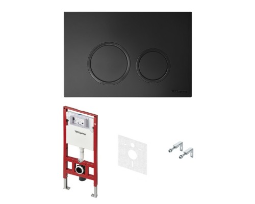 Инсталляция TECE для подвесного унитаза в комплеке с кнопкой черный/мат S955104