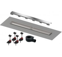 TECE TECEdrainline Комплект для монтажа дренажного канала - панель "steel II" сатин с мембраной 800 мм 640826 TECE TECEdrainline Комплект для монтажа дренажного канала - панель "steel II" сатин с мембраной 800 мм 640826