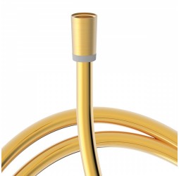 913460915OM Tres Шланг 150 см, 1/2-1/2, гладкий 2 подшипника золотой матовый