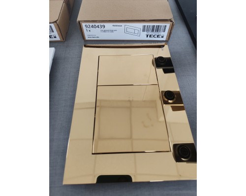 Пластиковая панель клавиша смыва для инсталляции TECEnow, 9240439 золото глянцевое