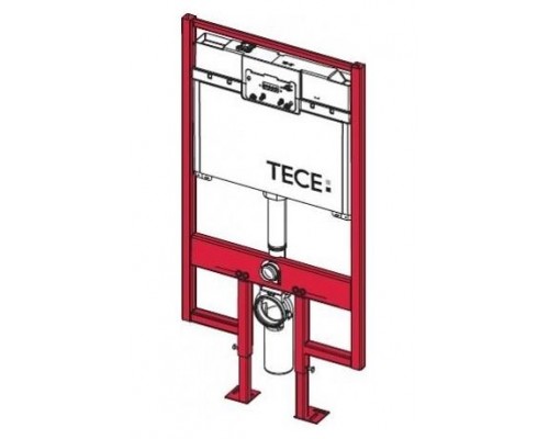 Тонкая инсталляция TECE 8 см для подвесного унитаза под панели, клавишу смыва 9300500