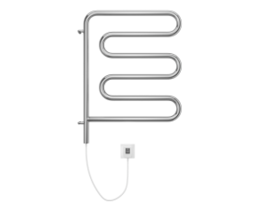 Электрический полотенцесушитель  Терминус Электро 25 Ш-обр 450х570 поворотный  нержавейка econom