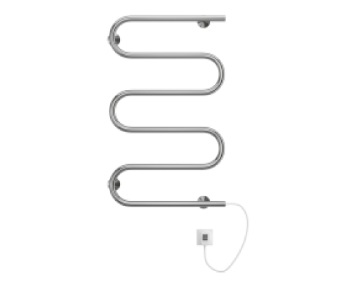 Электрический полотенцесушитель  Терминус Электро 25 Ш-обр 500х800  нержавейка econom