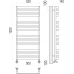 Водяной полотенцесушитель  Терминус Рид П16 500х1200 нержавейка lux