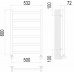 Водяной полотенцесушитель  Терминус Аврора П6 500х600 нержавейка econom
