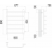 Водяной полотенцесушитель  Терминус Стандарт П6 500х600 бп500 нержавейка trend