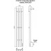 Полотенцесушитель Стойка электро QUATRO проф1200 TERMINUS