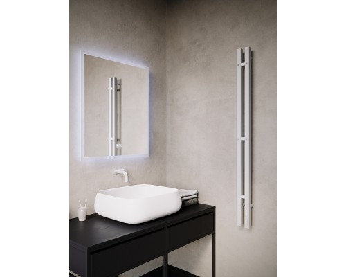 Полотенцесушитель Стойка электро DUO проф1200 крашеный TERMINUS, RAL 9003 матовый