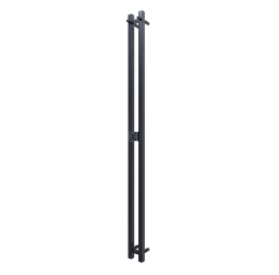 Полотенцесушитель электрический TERMINUS DUO Проф 1600 RAL 9005 черный матовый