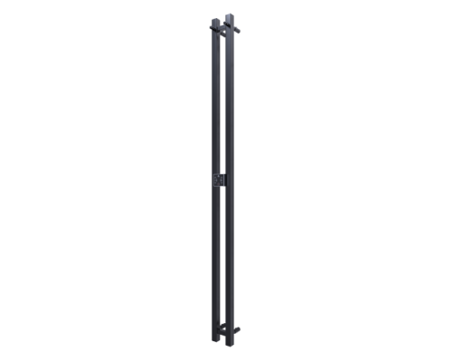 Полотенцесушитель электрический TERMINUS DUO Проф 1600 RAL 9005 черный матовый
