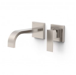 00630021AC Tres Cuadro Смеситель для раковины встраиваемый в стену, 180мм, цвет суперсталь