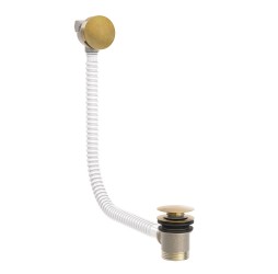 Сифон для ванны TRES Caskade 03453430LV клик-клак с наполнением через перелив (бронза)