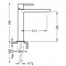 06220304 Tres Max Смеситель для раковины однорычажный, 245 мм, хром