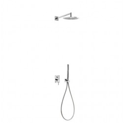 06298001 Max встр сме-ль .д/ванны с верх душ 30 см из стены+лейка все металл