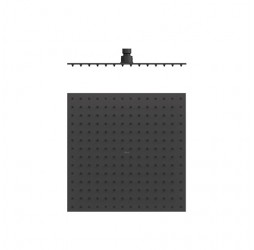 134315012NM Tres Верхний душ квадратный, 300*300 INOX черный мат