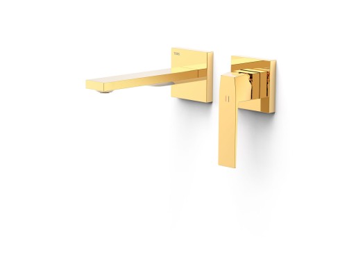 Cмеситель для умывальника скрытого монтажа, Tres Slim 20230021OR (золото глянец)