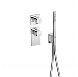 20635291 Tres Встроенный в стену термостат на 2 источника с ручным душем