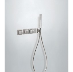 20725491 Tres Встроенный в стену термостат на 4 источника с ручным душем