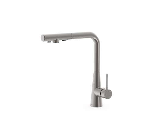 Кухонный смеситель Tres с выдвижным носиком для фильтрованной воды (сатин) 23045304