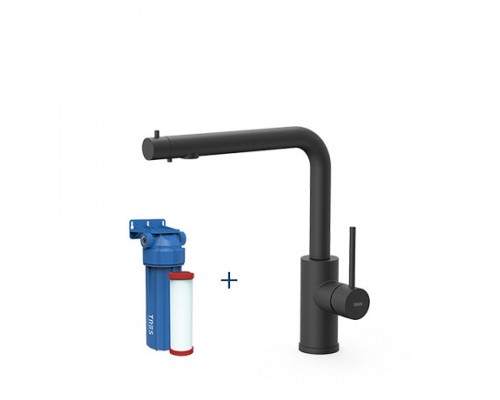 Однорычажный смеситель Tres для кухни с двумя источниками и фильтрованной воды -23045403NM