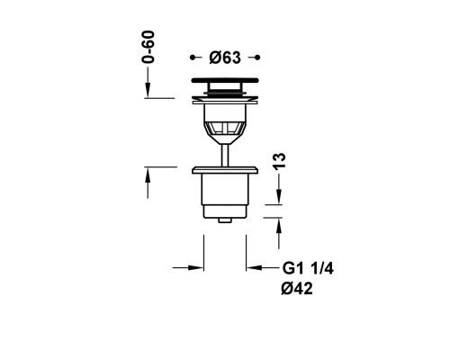 24284001 Tres Донный клапан