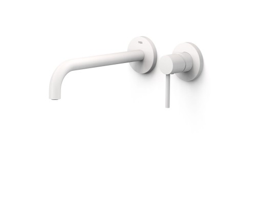 Cмеситель для умывальника скрытого монтажа, Tres Exclusive STUDY 26230022BM (белый матовый)