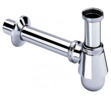 100674 Сифон для раковины (материал - латунь), декор розетка Ø50 mm, патрубок 75 mm, труба 200 mm, 1 1/4 x 32, хром 100674 Сифон для раковины (материал - латунь), декор розетка Ø50 mm, патрубок 75 mm, труба 200 mm, 1 1/4 x 32, хром