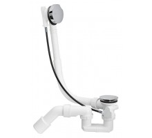 285357 Simplex слив-перелив полуавтомат для стандартных ванн, с сифоном, 40/50 x 540, пластик/хром 285357 Simplex слив-перелив полуавтомат для стандартных ванн, с сифоном, 40/50 x 540, пластик/хром