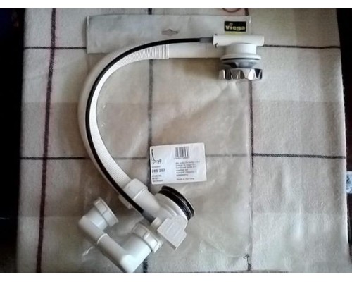 285357 Simplex слив-перелив полуавтомат для стандартных ванн, с сифоном, 40/50 x 540, пластик/хром