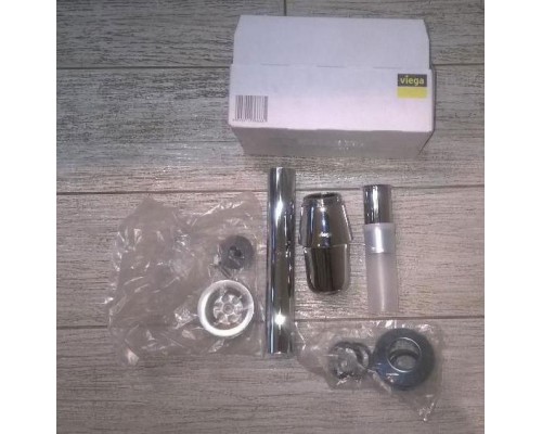 366681 Сифон для раковины (латунь), с пробкой, 1 1/4 x 32, хром, разъёмная чашка выпуска