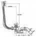 595678 Simplex слив-перелив полуавтомат с сифоном удлинен. 40/50 x 725, для ванн с центр.сливным отв., пласт/хром