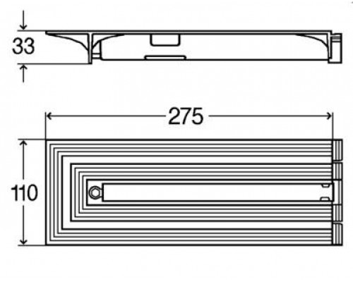 Торцевой удлинитель для лотков Advantix Vario 27,5 см, 708931