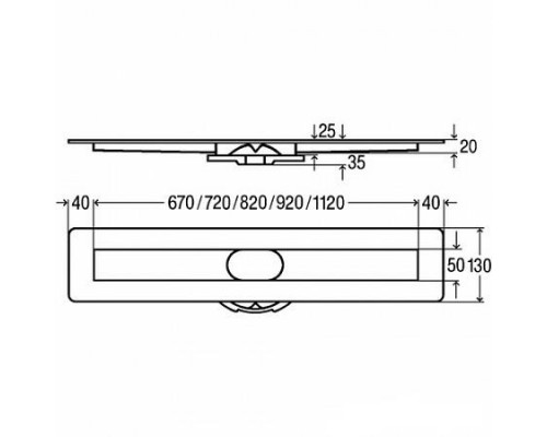 Душевой лоток Viega Advantix, 100 cм, 753184