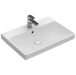 VILLEROY & BOCH 4158 6001 AVENTO Раковина 600x470х155 мм, с переливом, центральное отверстие для смесителя выбито