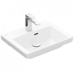 VILLEROY & BOCH VILLEROY & BOCH SUBWAY 3.0 Раковина компактная 500 x 400 мм, 1отв. под смеситель, с переливом, нешлифованный, Альпийский белый