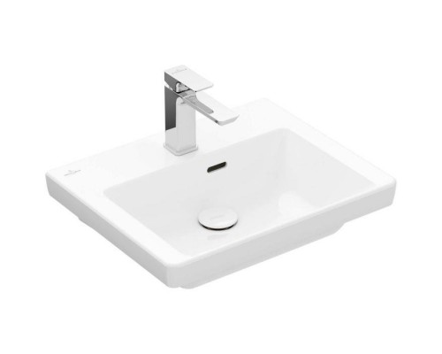 VILLEROY & BOCH SUBWAY 3.0 Раковина компактная 500 x 400 мм, 1отв. под смеситель, с переливом, нешлифованный, Альпийский белый