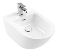 Биде Villeroy & Boch Subway 3.0 подвесное Альпийский белый CeramicPlus 447000R1