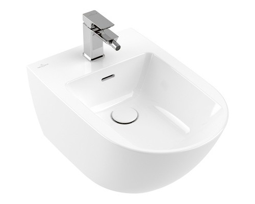 Биде Villeroy & Boch Subway 3.0 подвесное Альпийский белый CeramicPlus 447000R1