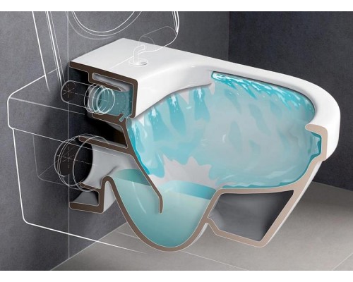 Унитаз подвесной Villeroy&Boch Architectura 35x48, сиденье SoftСlose, безободковый, 4687HR01