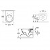 Унитаз подвесной Villeroy&Boch Subway 2.0 37x56,5, тонкое сиденье Soft Close, безободковый, 5614R001