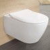 Унитаз подвесной Villeroy&Boch Subway 2.0 37x56,5, тонкое сиденье Soft Close, безободковый, 5614R001