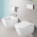 Унитаз подвесной Villeroy&Boch Subway 2.0 37x56,5, тонкое сиденье Soft Close, безободковый, 5614R001