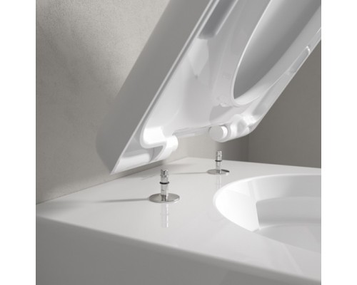 Подвесной унитаз Villeroy & Boch Skyla 5656CL01, смыв DirectFlush (торнадо), сиденье микролифт, альпийский белый