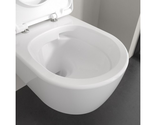 Подвесной унитаз Villeroy & Boch Skyla 5656CL01, смыв DirectFlush (торнадо), сиденье микролифт, альпийский белый