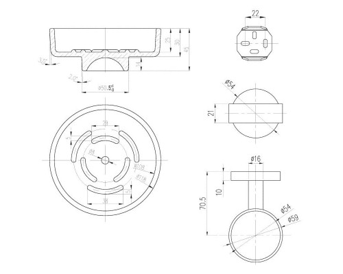 Мыльница Villeroy&Boch Elements Tender, TVA15101900061