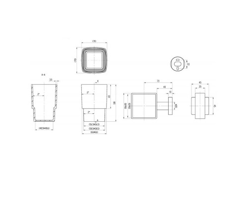 Держатель для стакана Villeroy&Boch Elements, хром, TVA15201900061